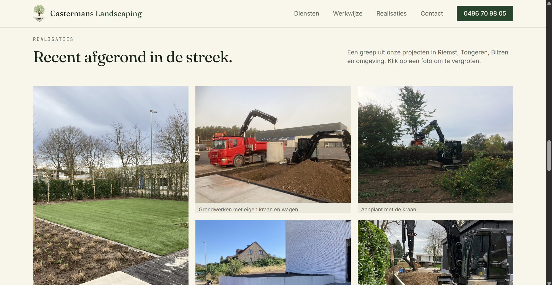 Galerij met realisaties in Riemst, Tongeren en Bilzen